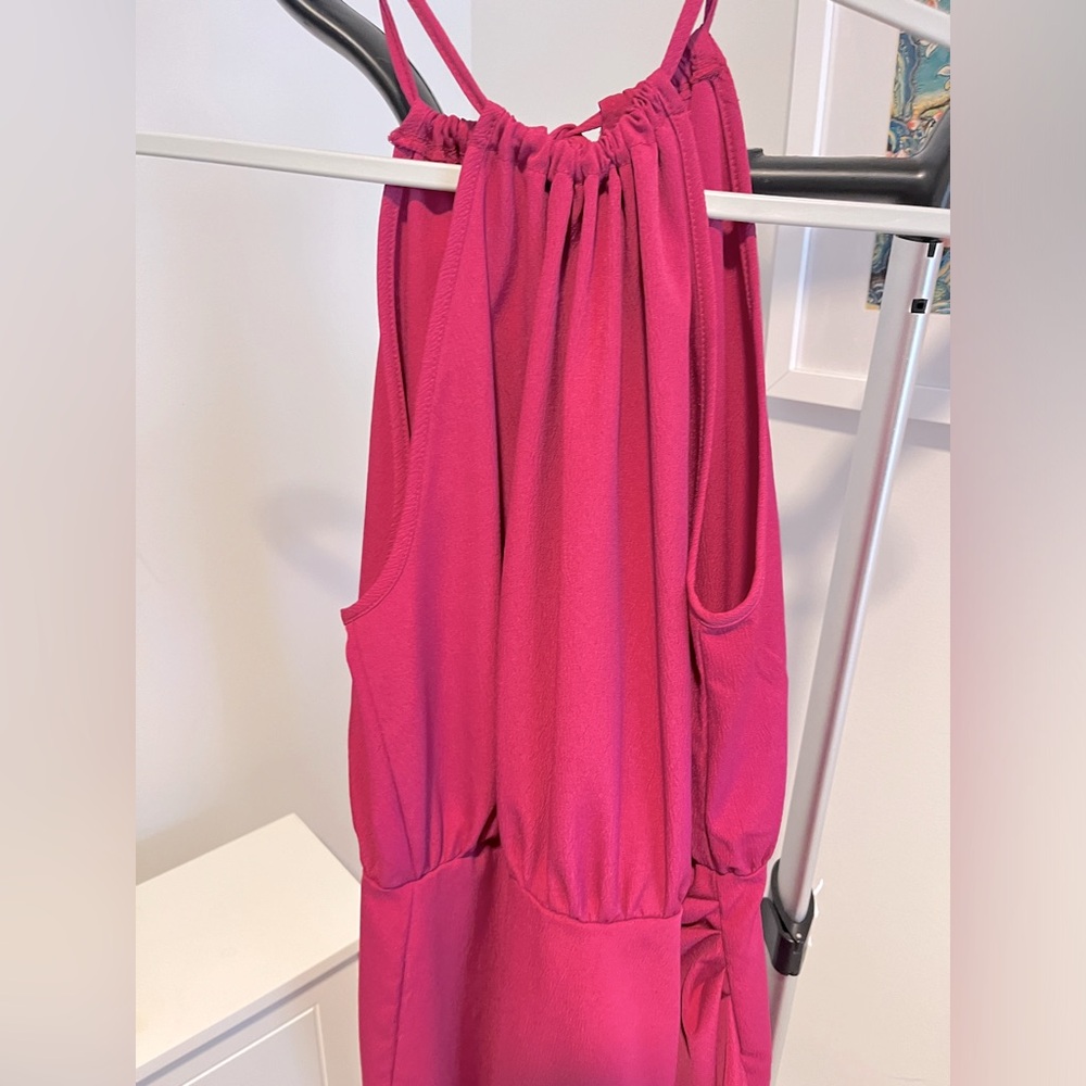 Small Raspberry halter dress - Picture 3 of 3